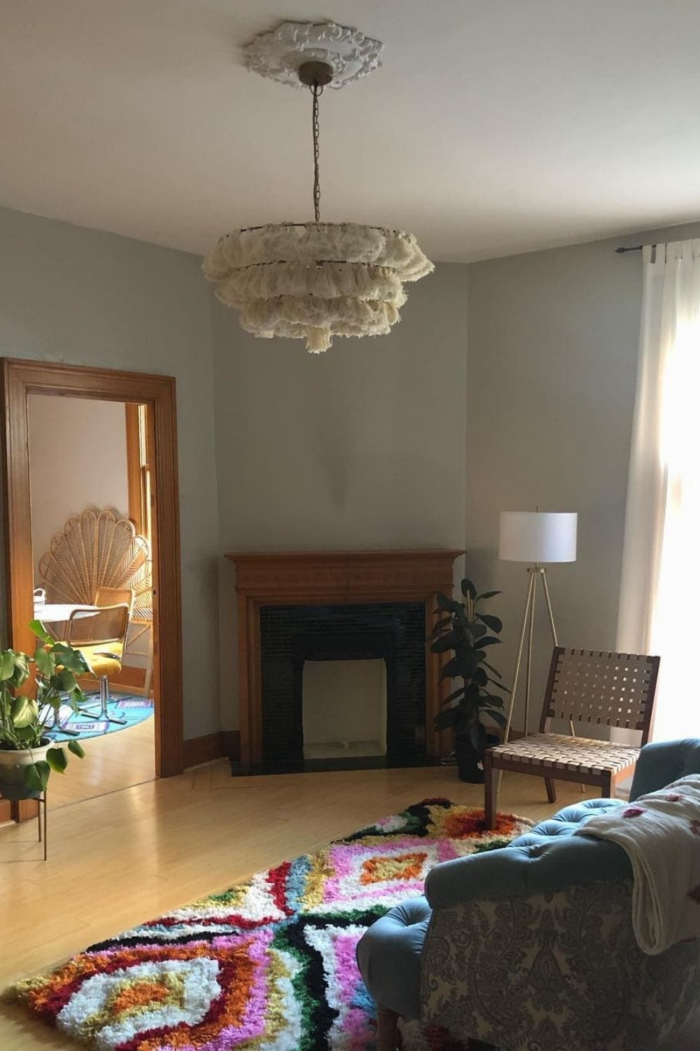 Fabric Fela Tassel Chandelier - view 14 | everlamps