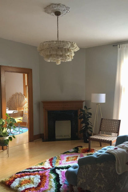 Fabric Fela Tassel Chandelier - view 14 | everlamps