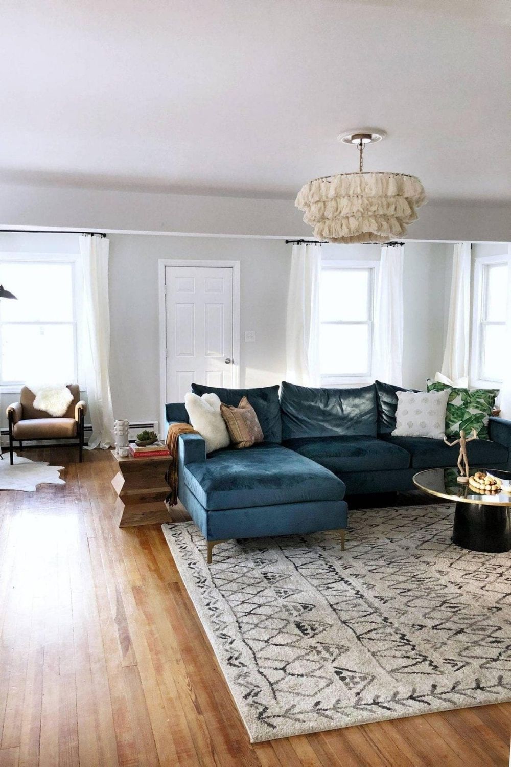 Fabric Fela Tassel Chandelier - view 21 | everlamps