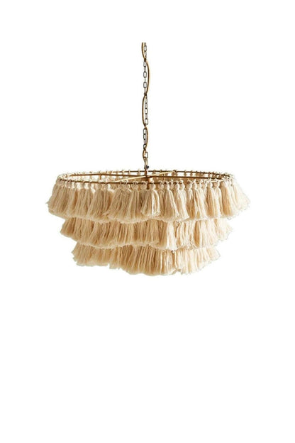 Fabric Fela Tassel Chandelier - view 30 | everlamps