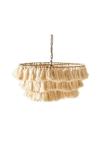 Fabric Fela Tassel Chandelier - view 31 | everlamps