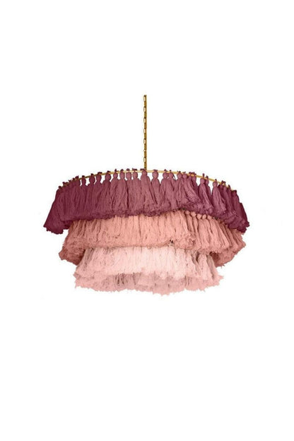 Fabric Fela Tassel Chandelier - view 32 | everlamps