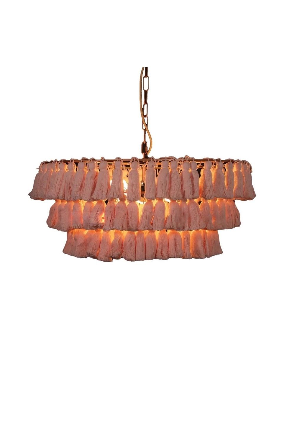 Fabric Fela Tassel Chandelier - view 35 | everlamps