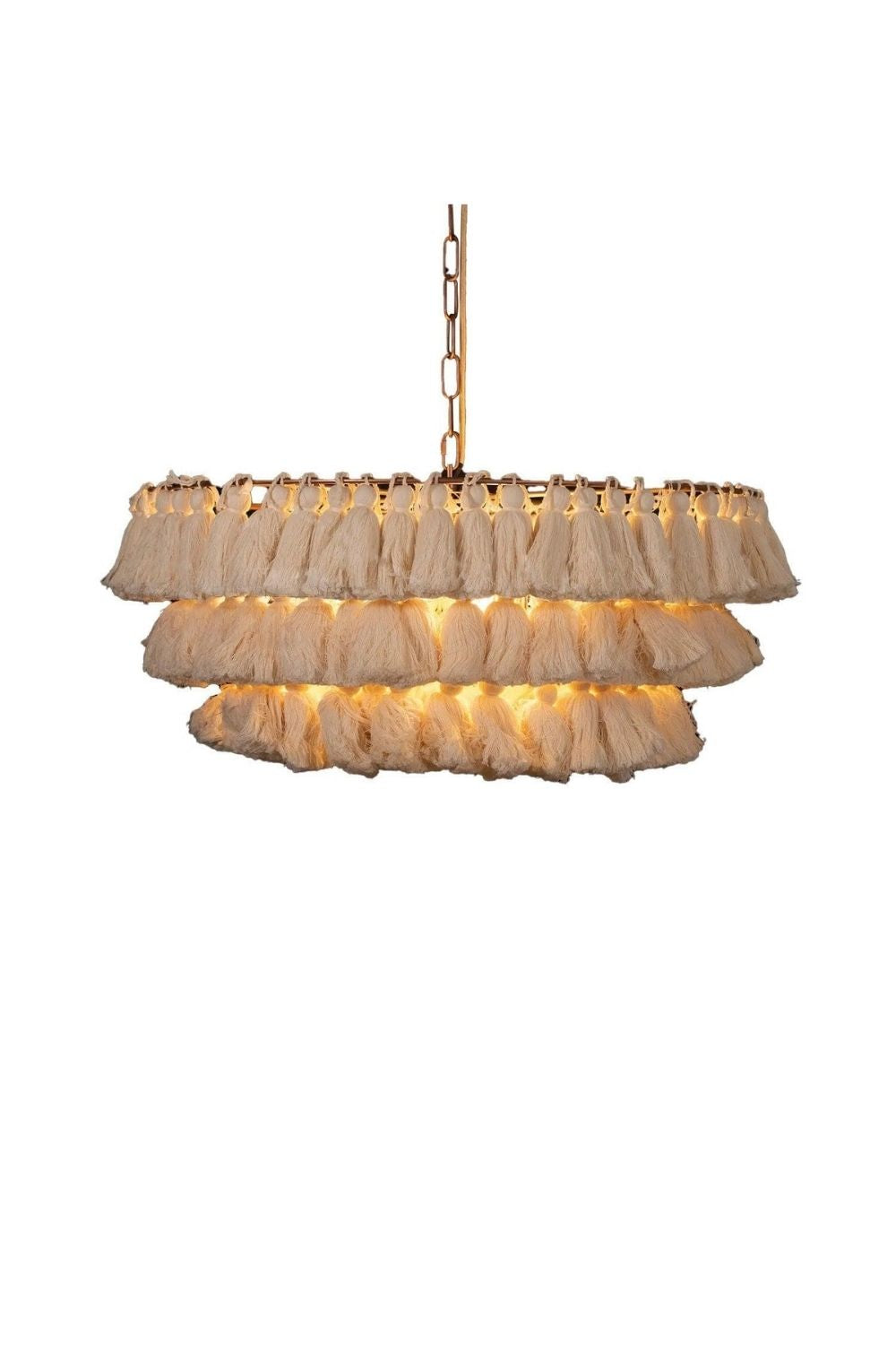 Fabric Fela Tassel Chandelier - view 36 | everlamps