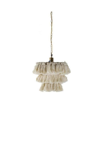 Fabric Fela Tassel Chandelier - view 37 | everlamps