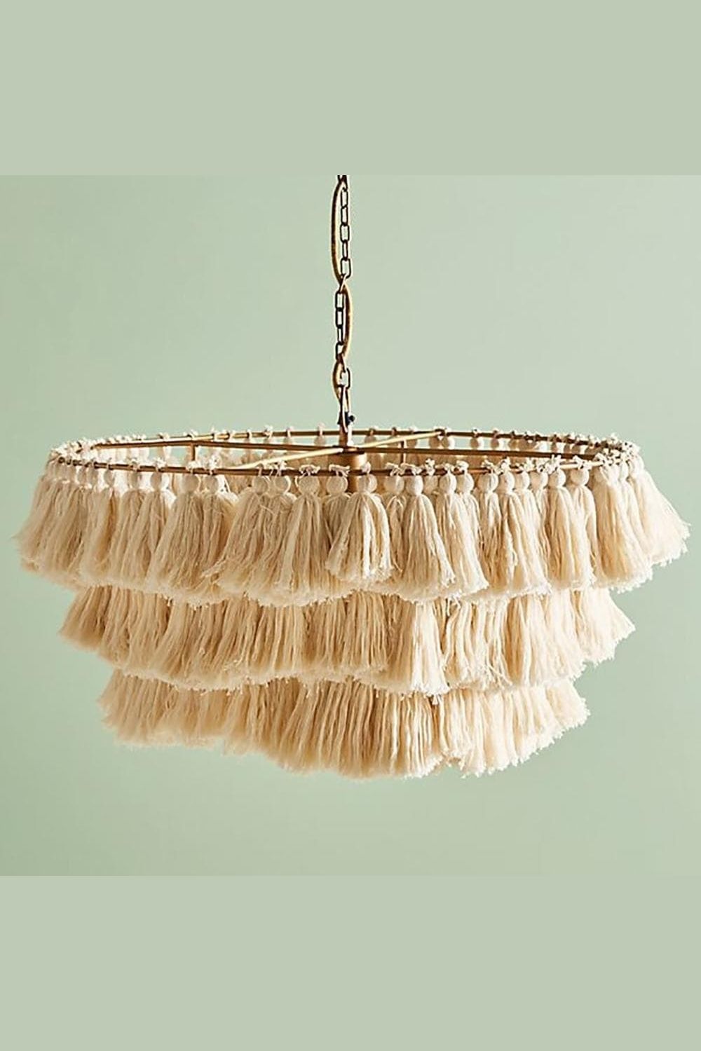 Fabric Fela Tassel Chandelier - view 40 | everlamps
