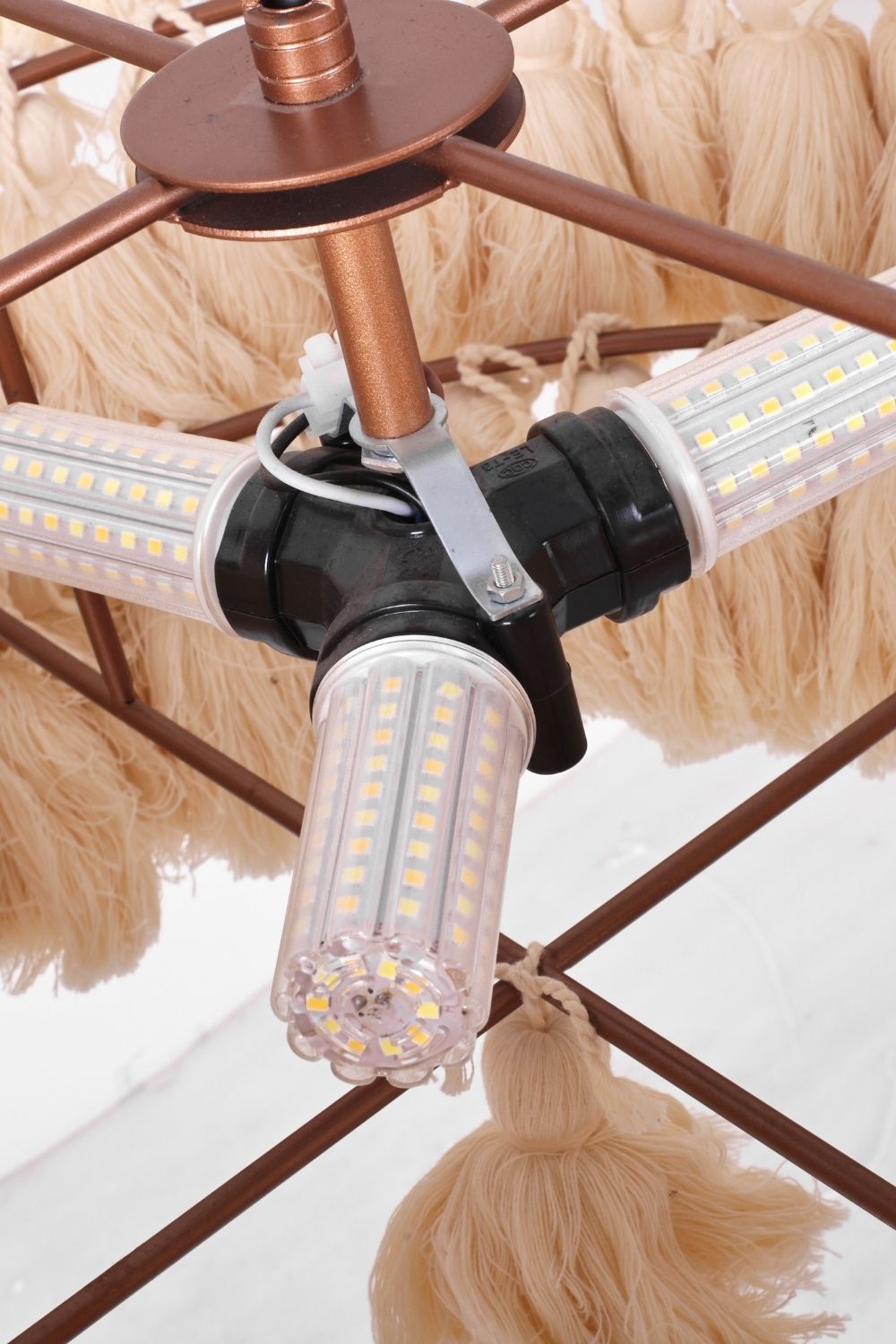 Fabric Fela Tassel Chandelier - view 23 | everlamps