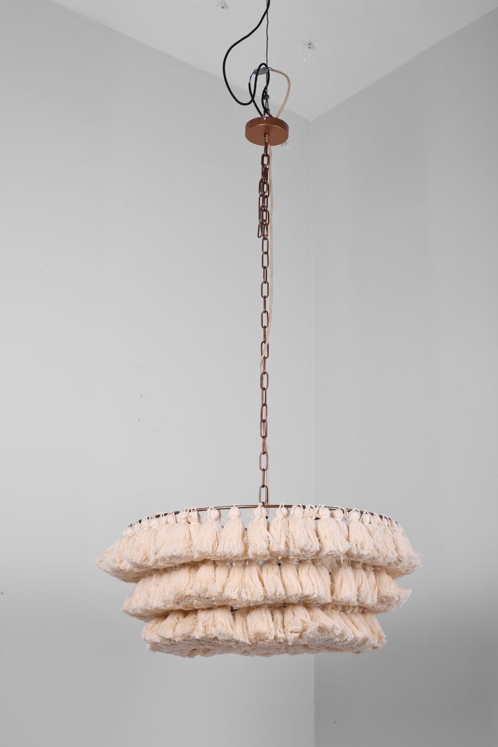 Fabric Fela Tassel Chandelier - view 28 | everlamps