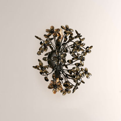 Seraphina Crystal Blossom Branch Wall Sconce