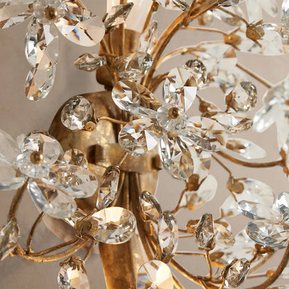 Seraphina Crystal Blossom Branch Wall Sconce
