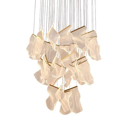 Flame Round Chandelier For Staircase