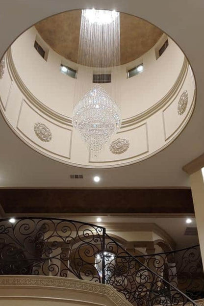 Floating Castle Raindrop Crystal Chandelier - everlamps
