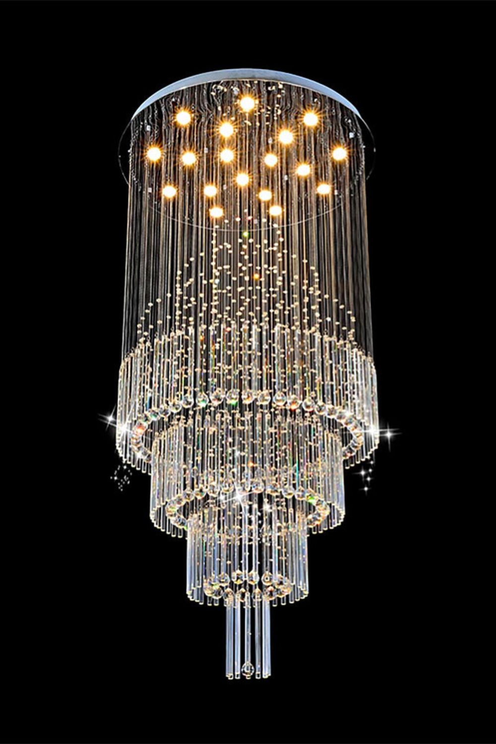 Floating Castle Raindrop Crystal Chandelier - everlamps