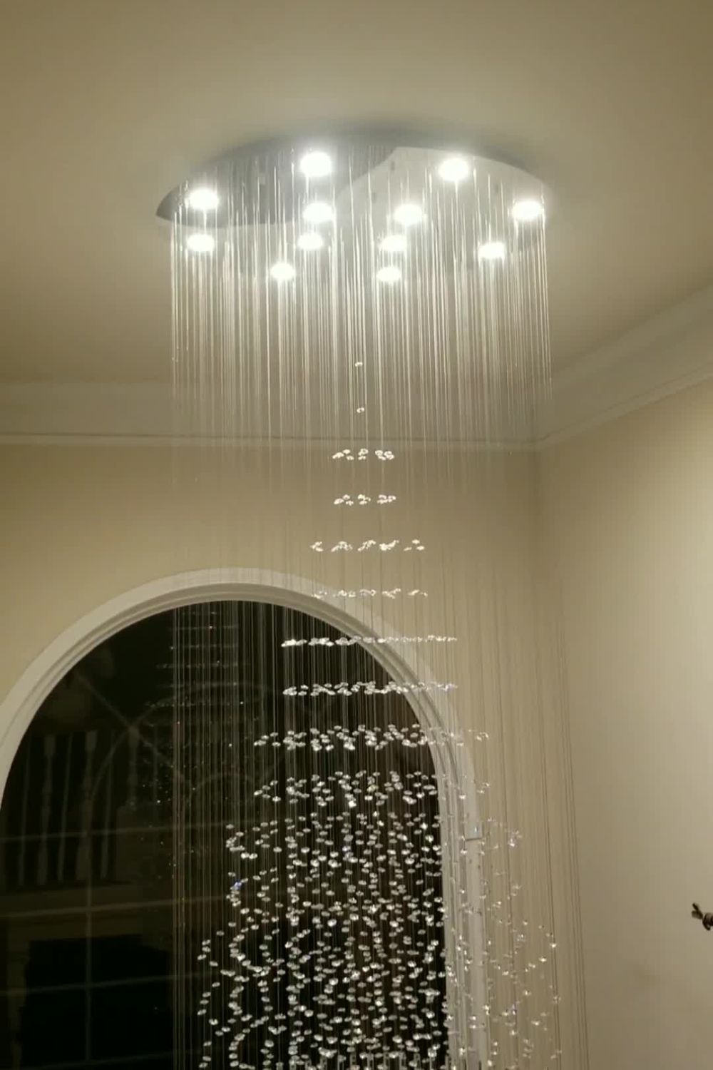 Floating Castle Raindrop Crystal Chandelier - everlamps