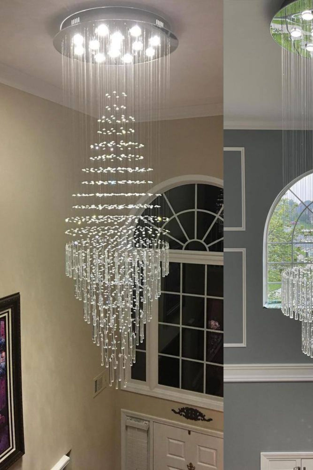 Floating Castle Raindrop Crystal Chandelier - everlamps