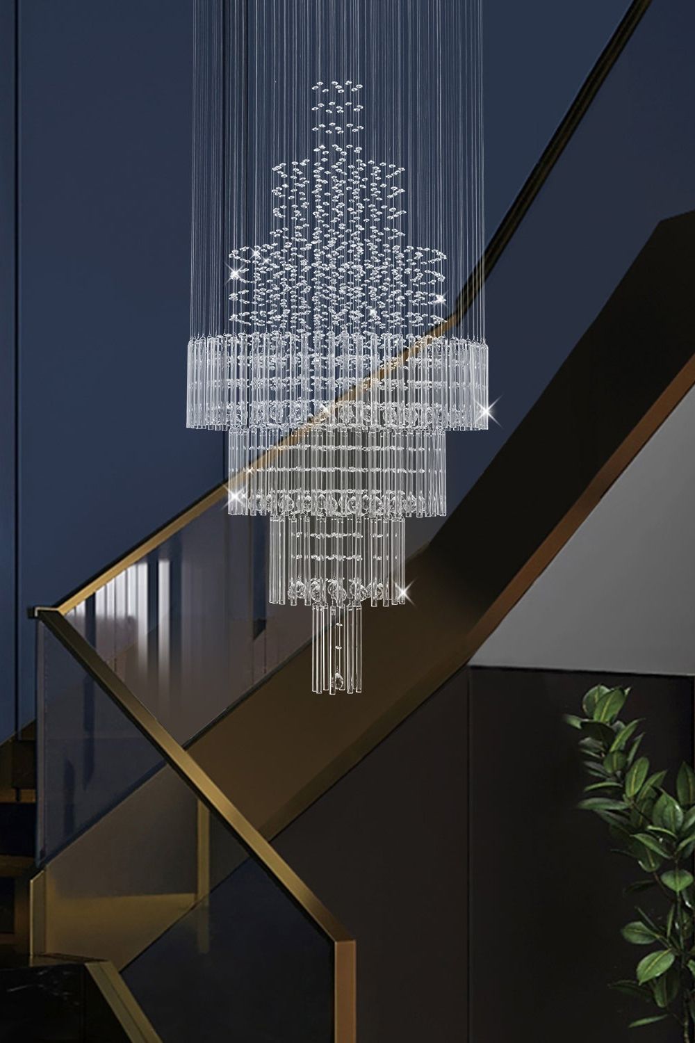 Floating Castle Raindrop Crystal Chandelier - everlamps