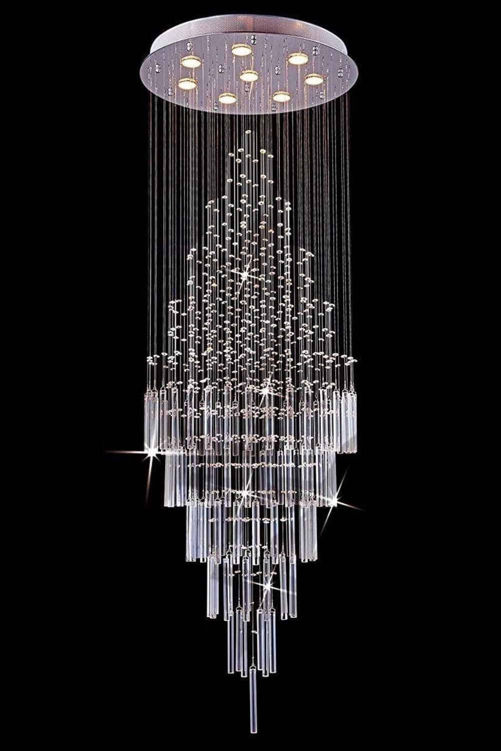 Floating Castle Raindrop Crystal Chandelier - everlamps