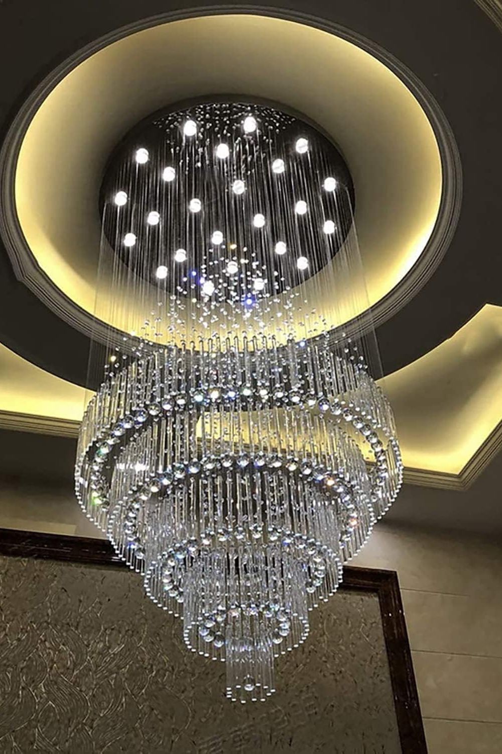 Floating Castle Raindrop Crystal Chandelier - everlamps