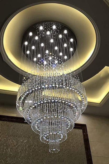 Floating Castle Raindrop Crystal Chandelier - everlamps