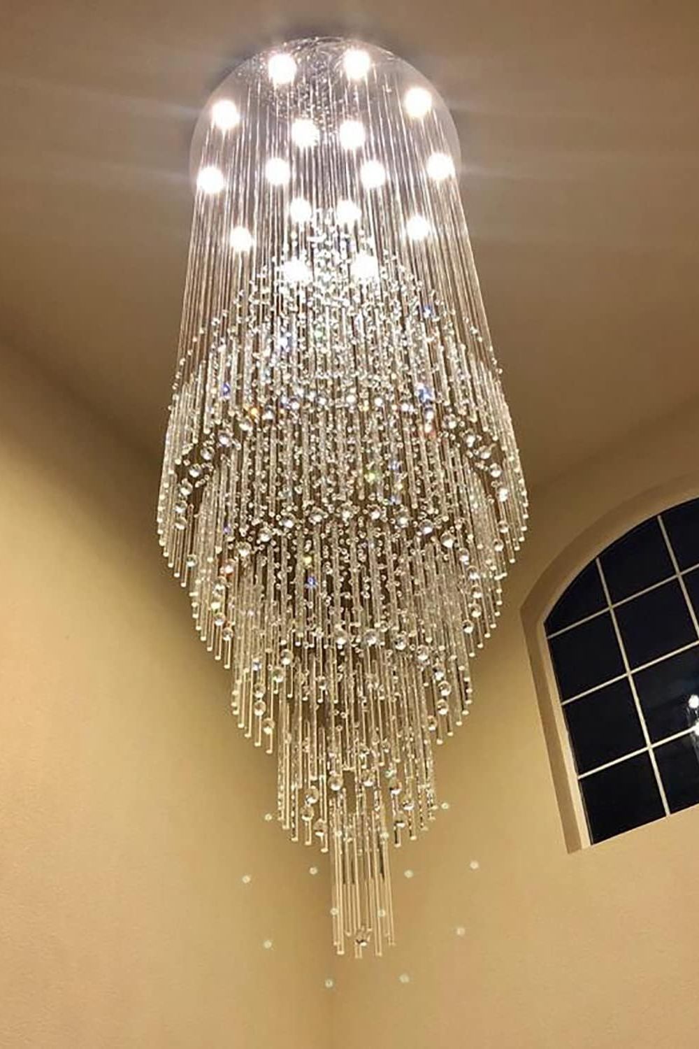 Floating Castle Raindrop Crystal Chandelier - everlamps