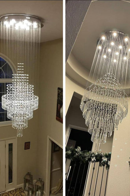 Floating Castle Raindrop Crystal Chandelier - everlamps