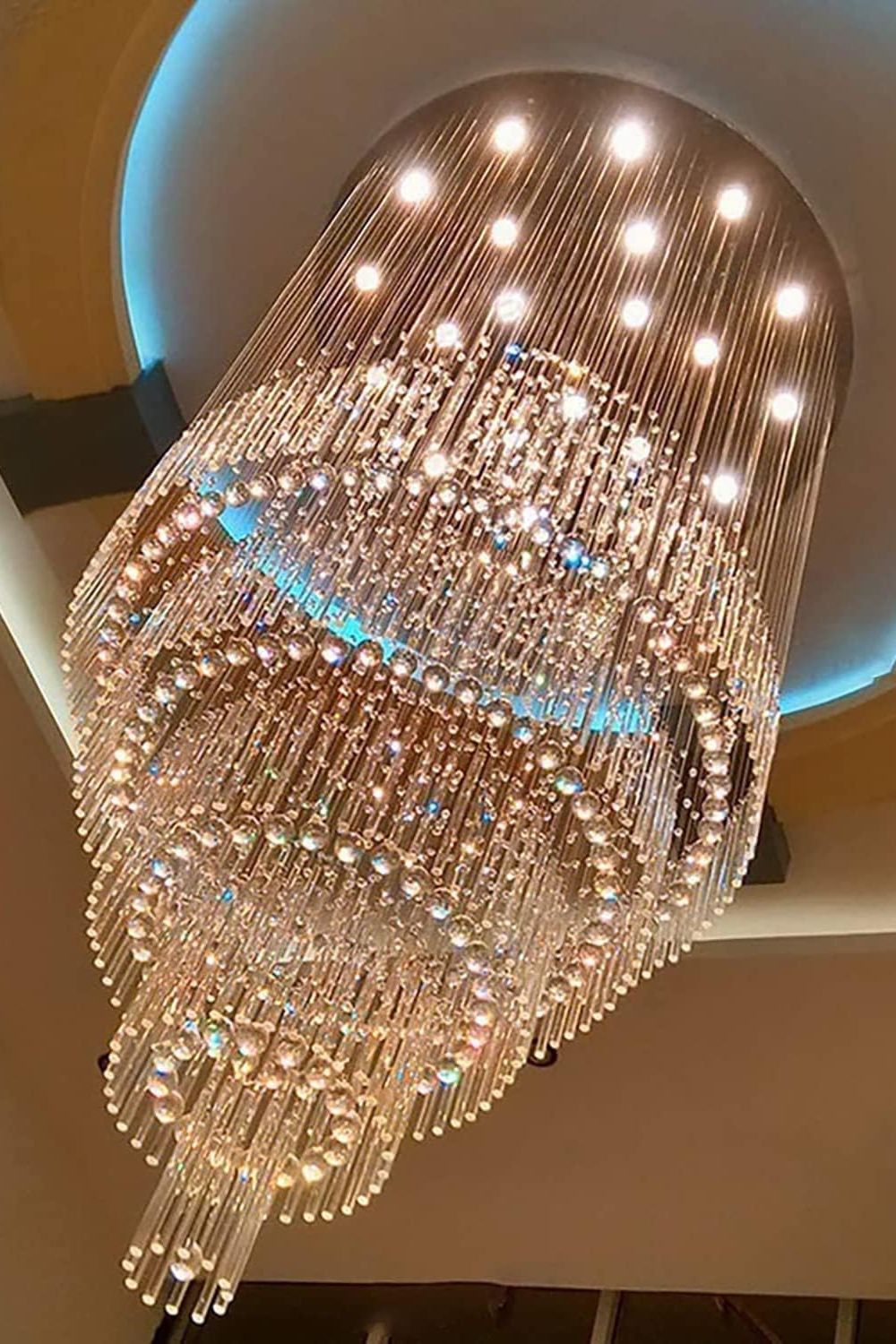 Floating Castle Raindrop Crystal Chandelier - everlamps