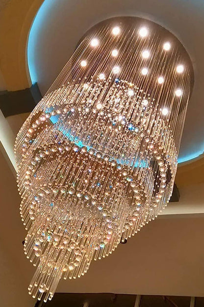 Floating Castle Raindrop Crystal Chandelier - everlamps