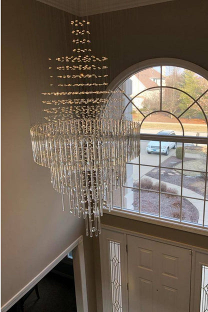 Floating Castle Raindrop Crystal Chandelier - everlamps
