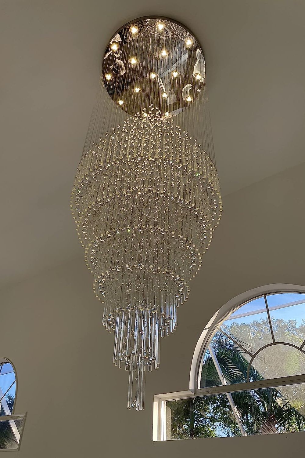 Floating Castle Raindrop Crystal Chandelier - everlamps