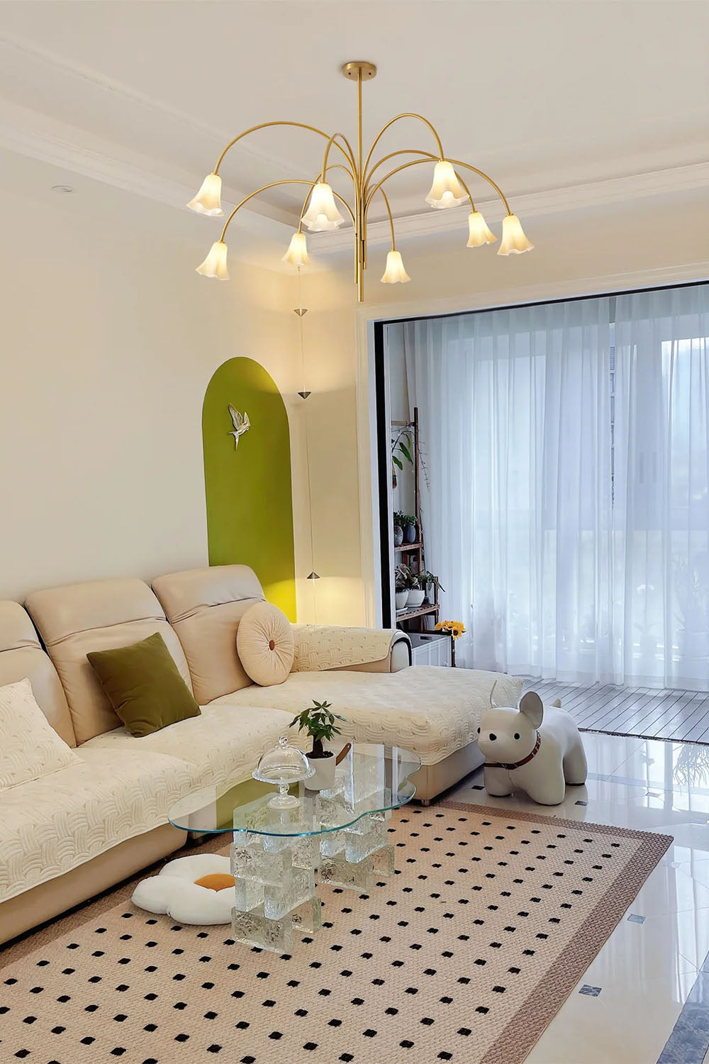 Flora Tulip Series Chandelier - view 12 | everlamps
