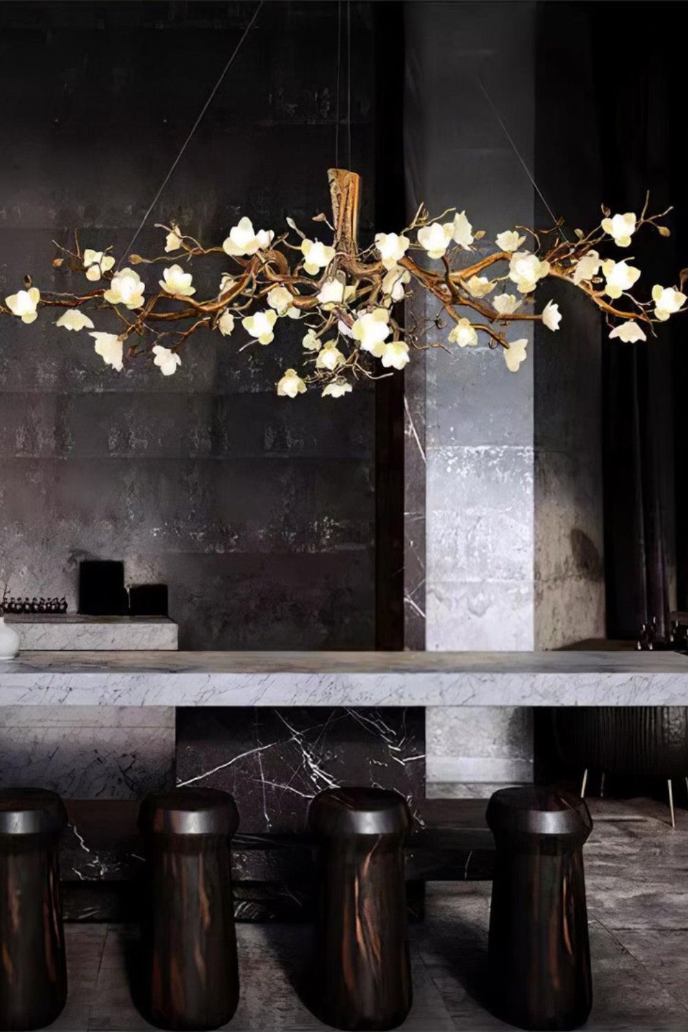 Floral Branch Chandelier - view 9 | everlamps
