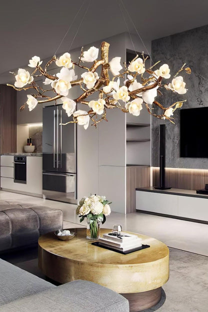 Floral Branch Chandelier - view 10 | everlamps