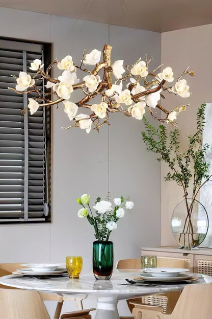 Floral Branch Chandelier - view 2 | everlamps