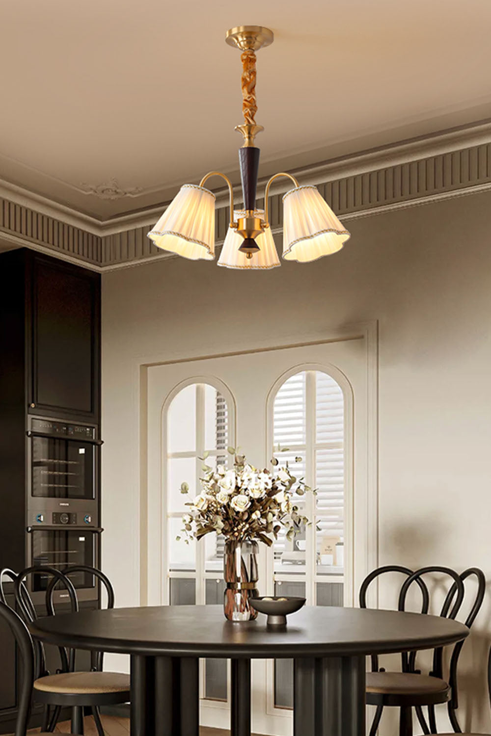 Flower Fabric Chandelier - view 6 | everlamps