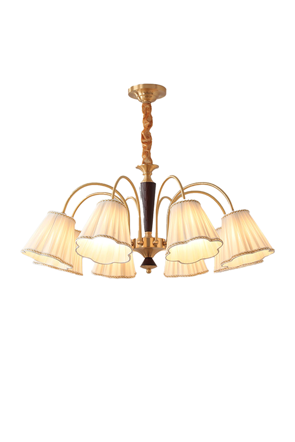 Flower Fabric Chandelier - view 16 | everlamps