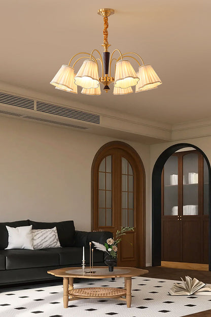 Flower Fabric Chandelier - view 4 | everlamps