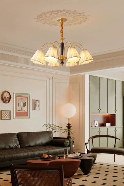 Flower Fabric Chandelier - view 5 | everlamps