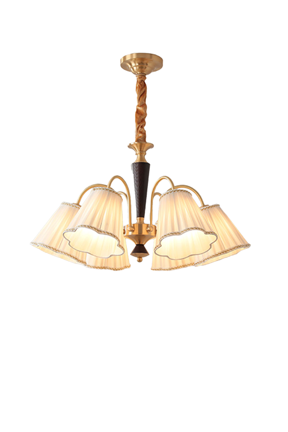 Flower Fabric Chandelier - view 15 | everlamps