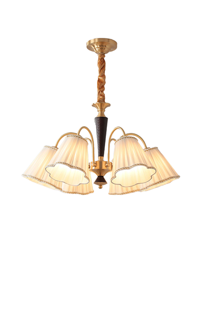 Flower Fabric Chandelier - view 15 | everlamps