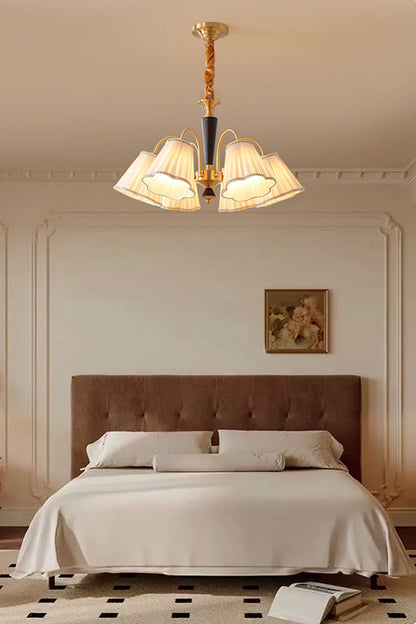 Flower Fabric Chandelier - view 8 | everlamps