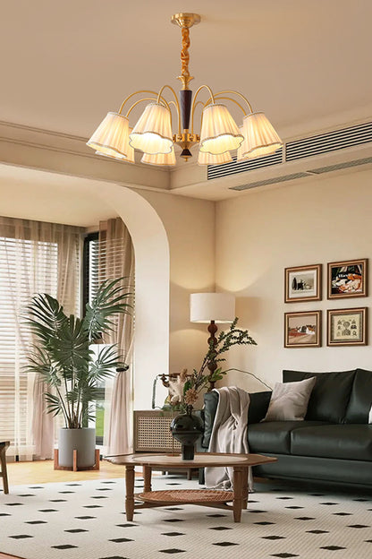 Flower Fabric Chandelier - view 9 | everlamps