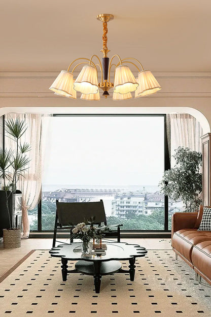 Flower Fabric Chandelier - view 12 | everlamps