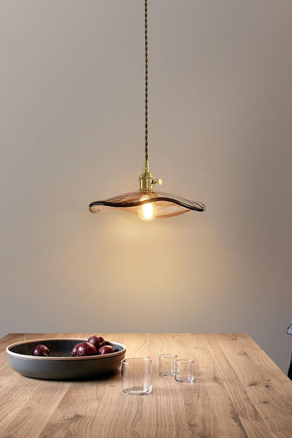 Flower Petal Glass Pendant Light - everlamps