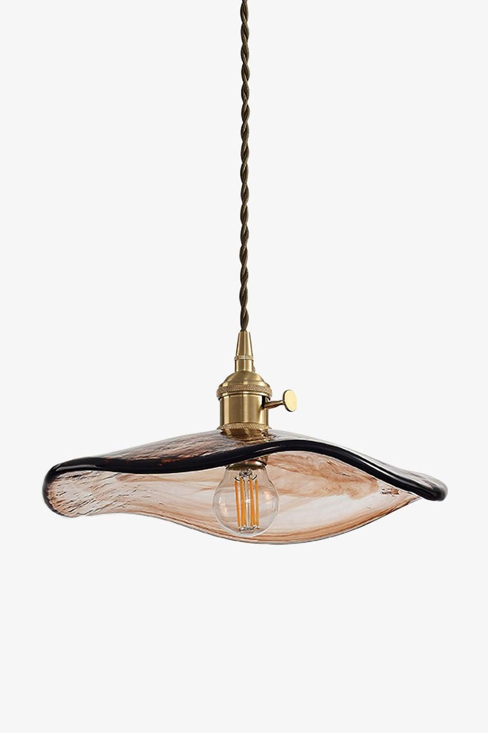 Flower Petal Glass Pendant Light - everlamps