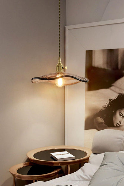 Flower Petal Glass Pendant Light - everlamps
