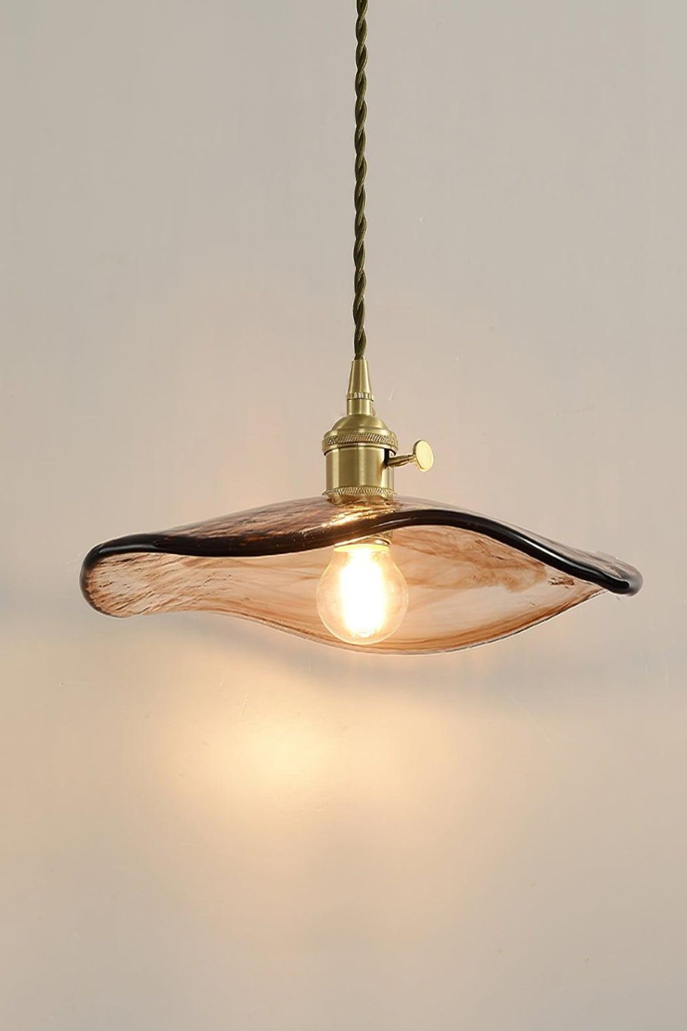 Flower Petal Glass Pendant Light - everlamps