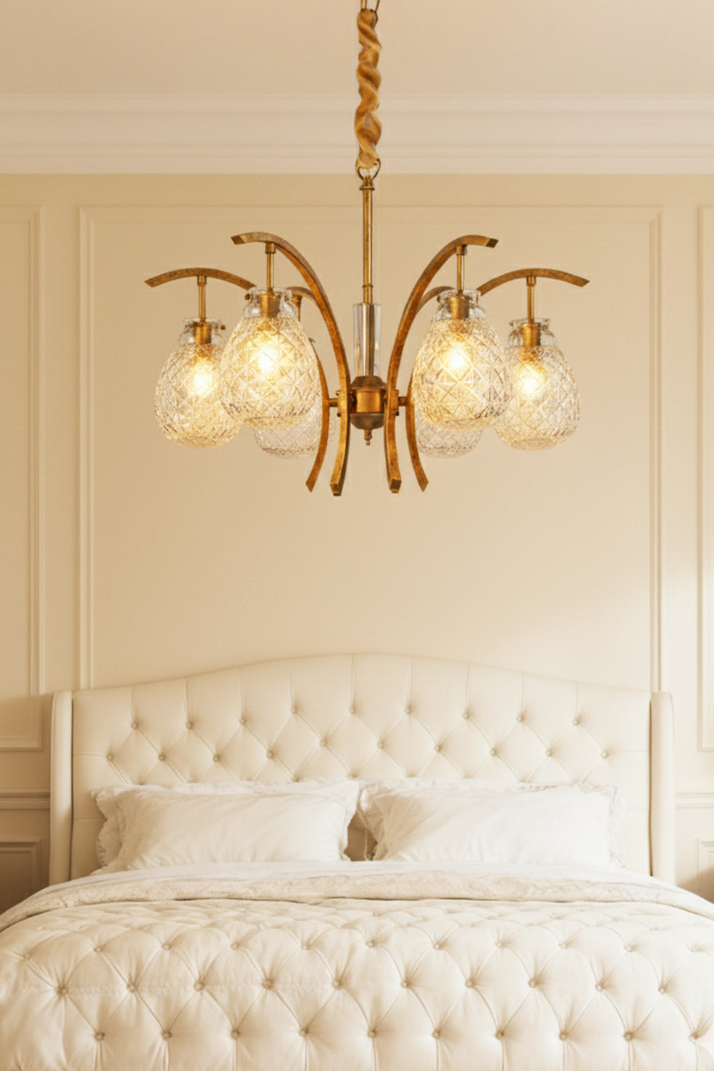 Flower bag chandelier - view 2 | everlamps