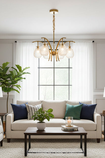Flower bag chandelier - view 3 | everlamps