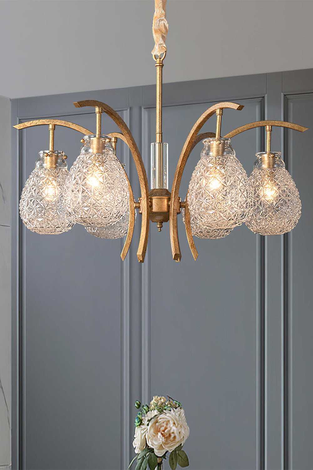 Flower bag chandelier - view 11 | everlamps