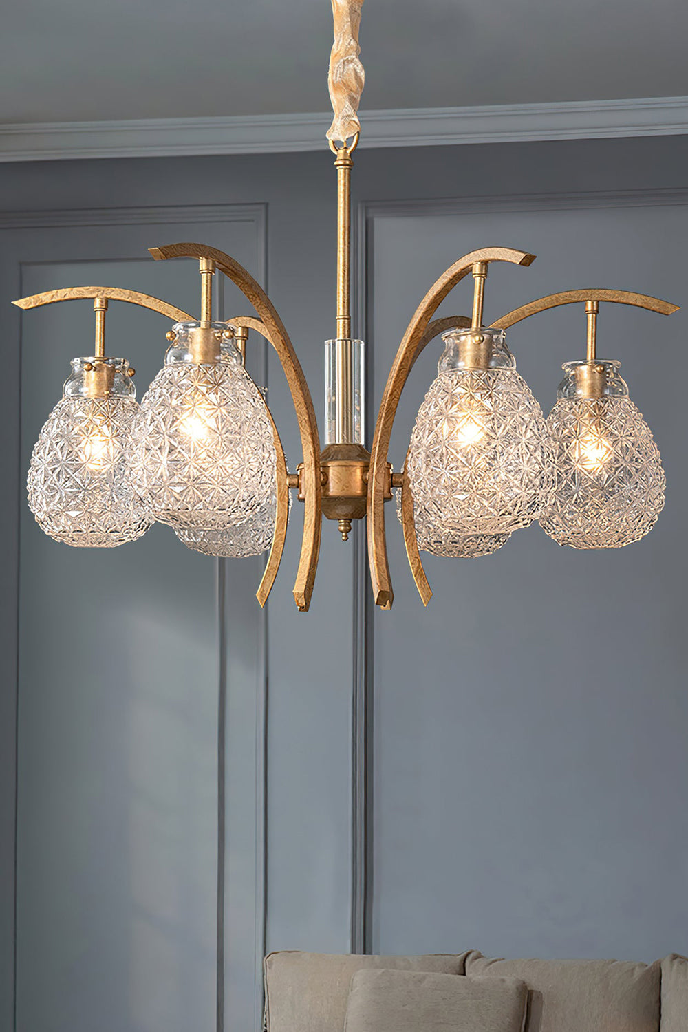 Flower bag chandelier - view 10 | everlamps